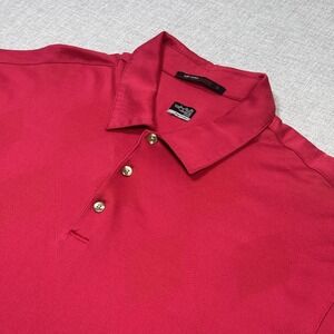 Tiger Woods Collection Sunday Red Argyle Polo Golf Shirt Mens XL Nike Dri-FIT